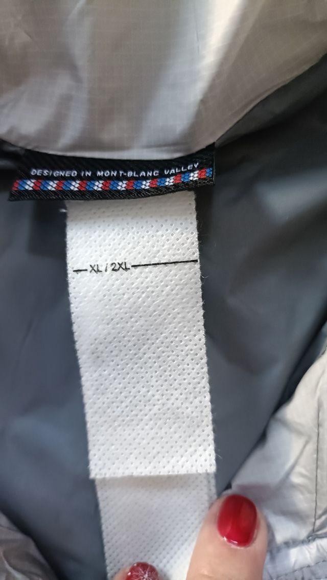 Chaqueta gris acolchada mujer 