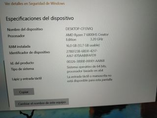 Portátil Lenovo AMD Ryzen 7 6800HS