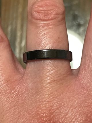 Anillo Alianza Negro de Hematita