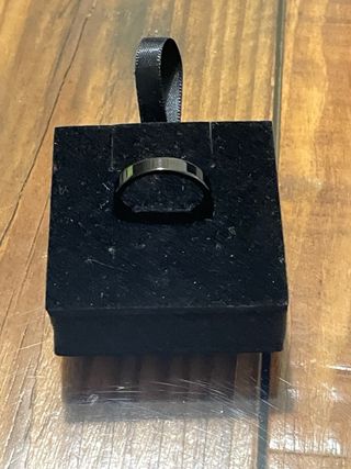 Anillo Alianza Negro de Hematita