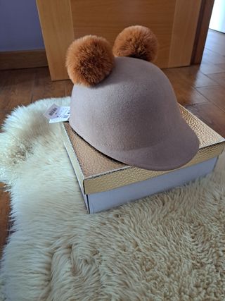 Gorro Pompones Zara Estrenar🏷