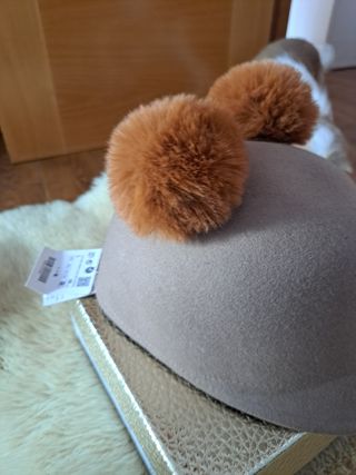 Gorro Pompones Zara Estrenar🏷