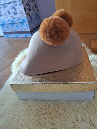 Gorro Pompones Zara Estrenar🏷