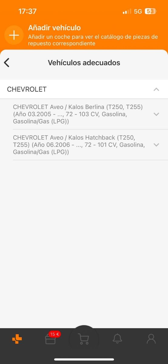 Retrovisor izquierdo CHEVROLET