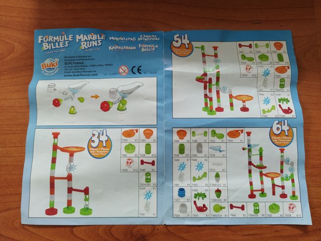 Laberinto de canicas Construcción Buki