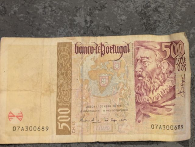 Moneta portoghese 500 escudos