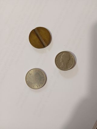 Fichas antiguas de teléfono 