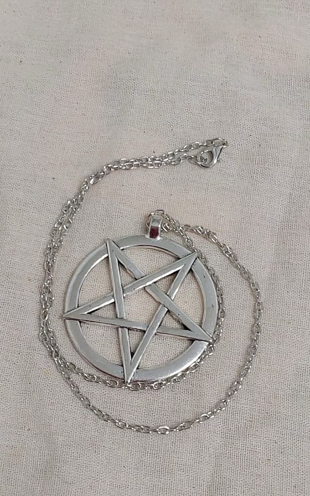 Collar gran  Pentaculo brujo Amuleto de protección