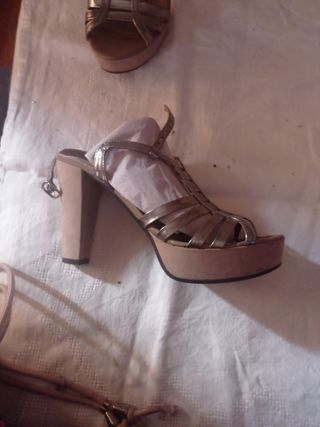 Sandalias plata fiesta