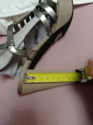 Sandalias plata fiesta