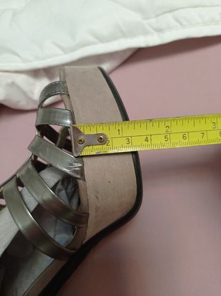 Sandalias plata fiesta