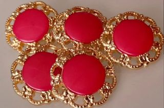 Lote 14 botones/9 colores 