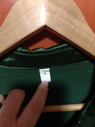 Vestido verde satén