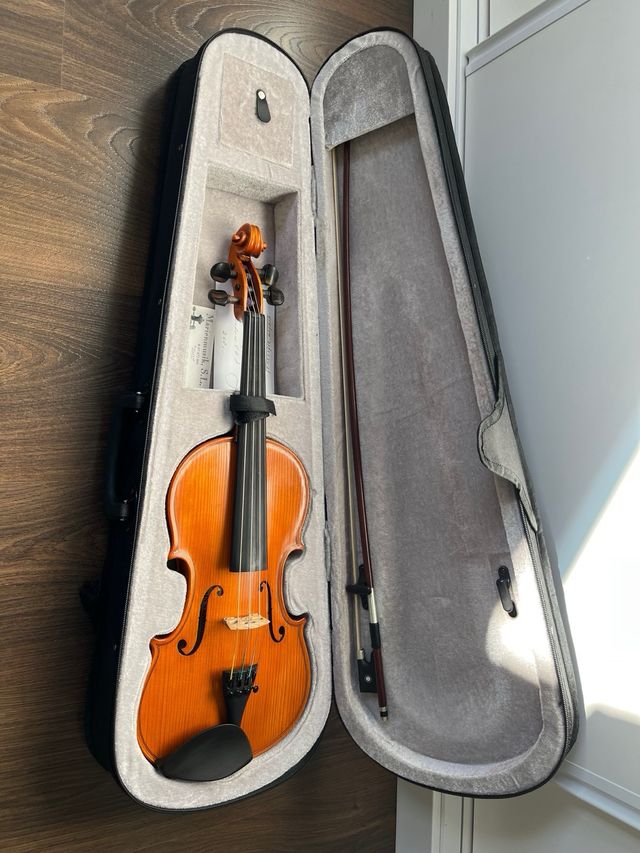 Violino 3/4 in ebano fatto a mano