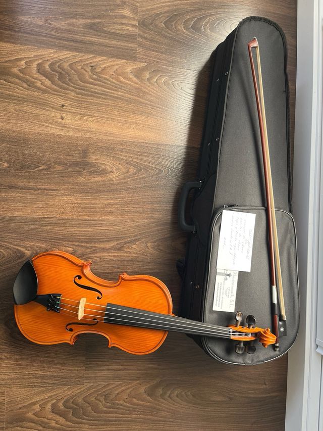 Violino 3/4 in ebano fatto a mano