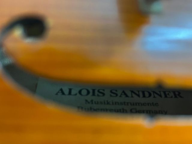 Violino 3/4 in ebano fatto a mano