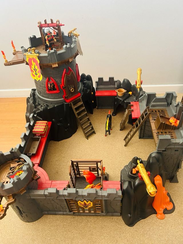 Castillo fortaleza fuego playmobil