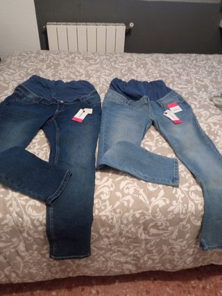 Pantalones vaqueros premamá 