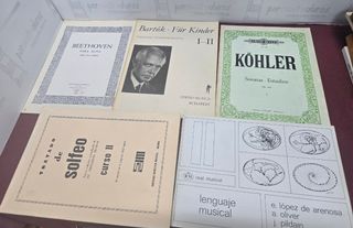 Lote solfeo partituras clásica aprendizaje