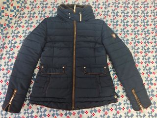 Chaqueta plumas mujer azul talla L