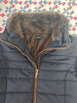 Chaqueta plumas mujer azul talla L