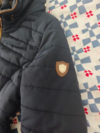 Chaqueta plumas mujer azul talla L