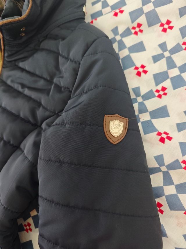 Chaqueta plumas mujer azul talla L