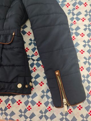 Chaqueta plumas mujer azul talla L