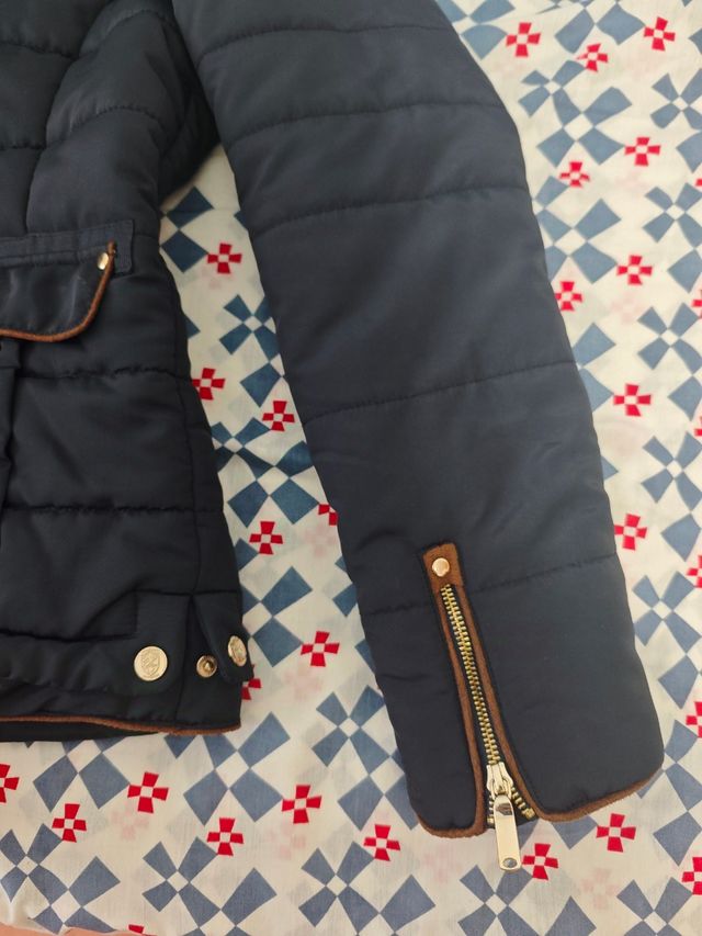 Chaqueta plumas mujer azul talla L