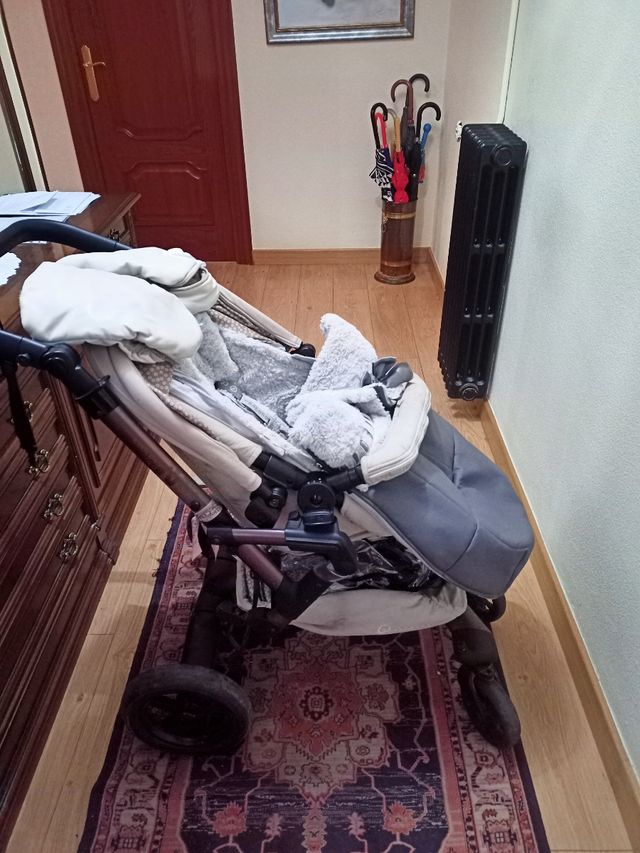 Saco invierno silla bebé gris o rosa