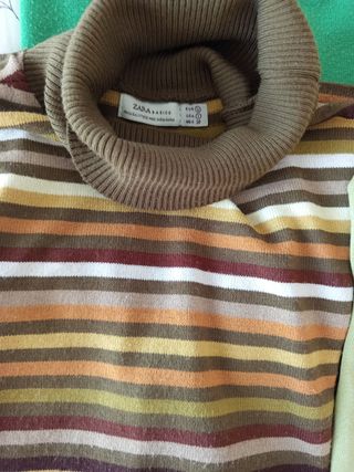 Jersey mujer cuello vuelto