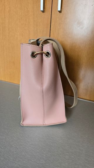 Bolso de cuero tricolor
