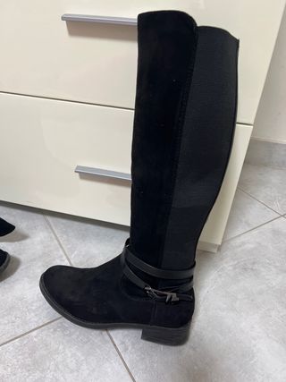 Stivali camoscio neri