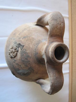 Anfora antica Sicilia in terracotta bummulu vaso