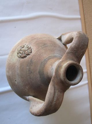Anfora antica Sicilia in terracotta bummulu vaso