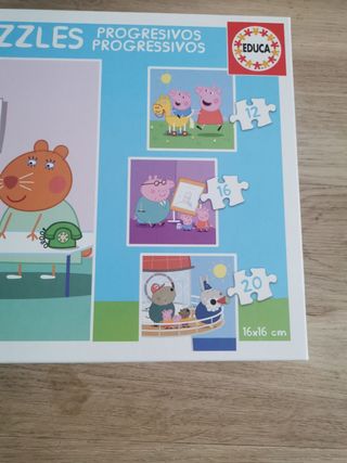 Puzzle progresivo Peppa Pig