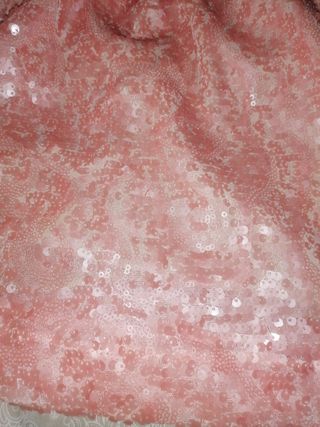 Preciosa falda rosa lentejuelas niña
