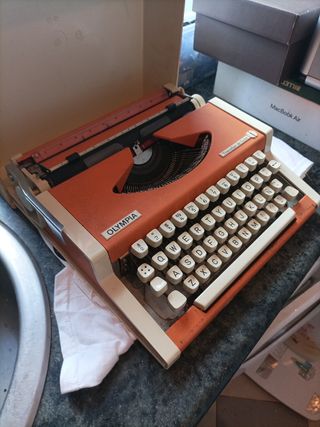 Maquina de escribir vintage.