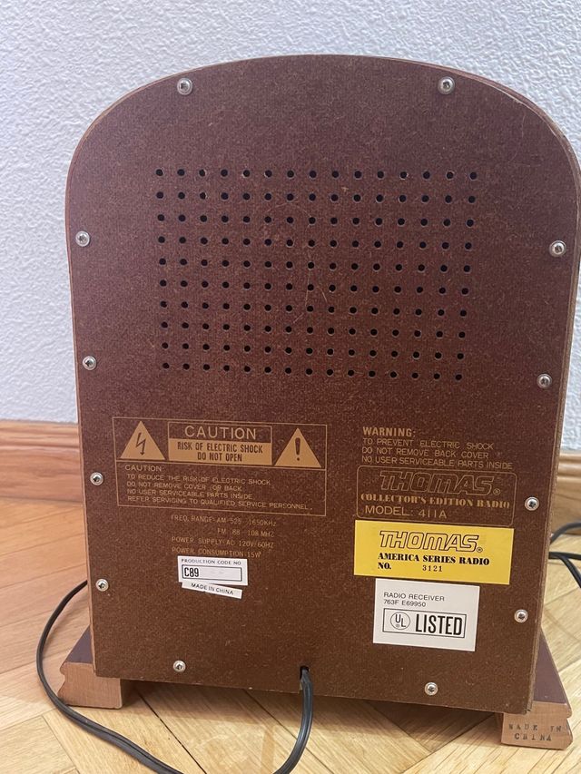 Radio vintage Thomas edison collection