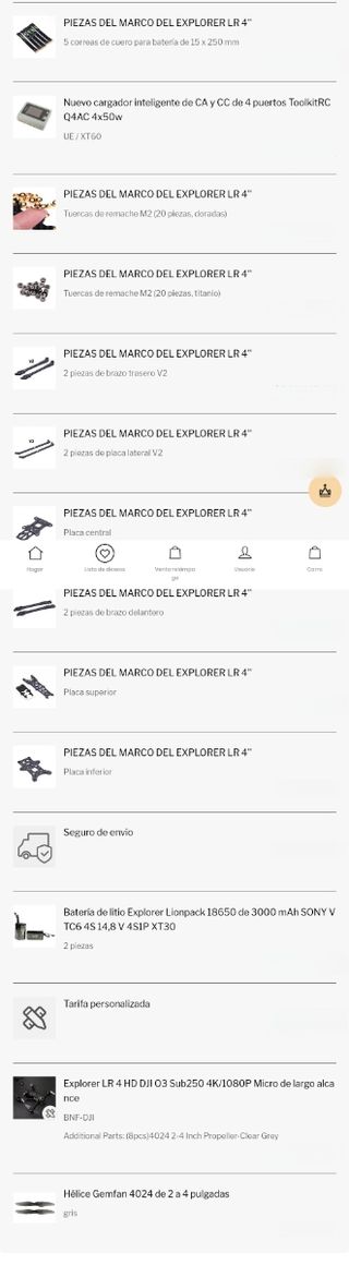 Pack completo Micro Long Range Drone