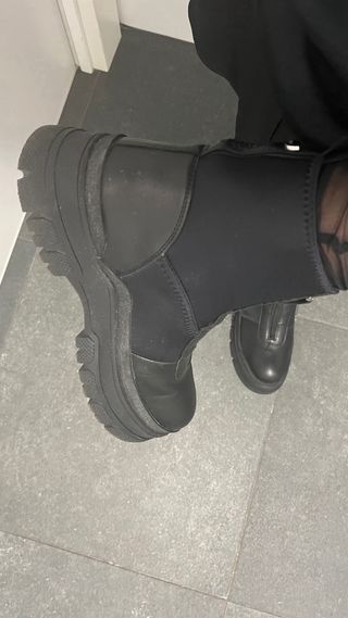 Botines negros de piel de Apepazza