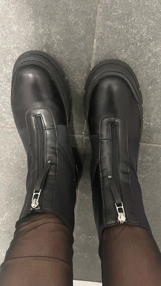 Botines negros de piel de Apepazza