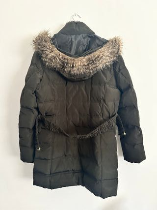 H&M abrigo plumon y pluma de pato