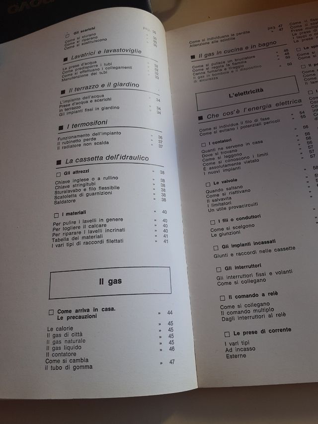 Manuale ACQUA LUCE E GAS 1975
