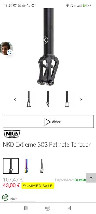 Patín Skate marca Sector