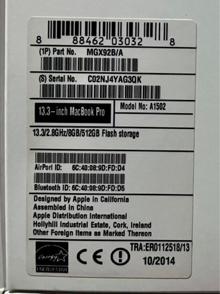 Macbook Pro 13" 2015