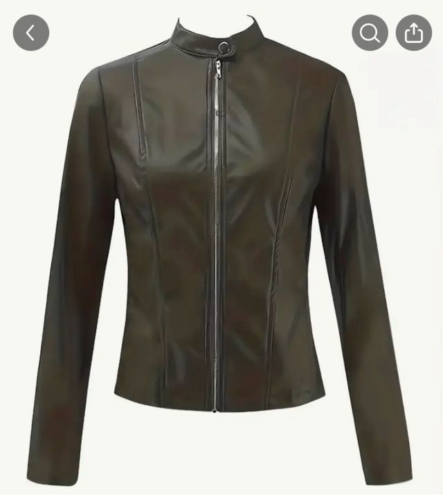 Chaqueta efecto cuero XL 