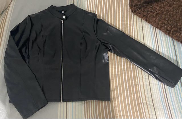 Chaqueta efecto cuero XL 
