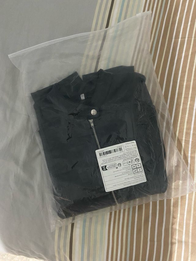 Chaqueta efecto cuero XL 