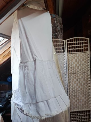 Vestido novia sirena tirantes cancán